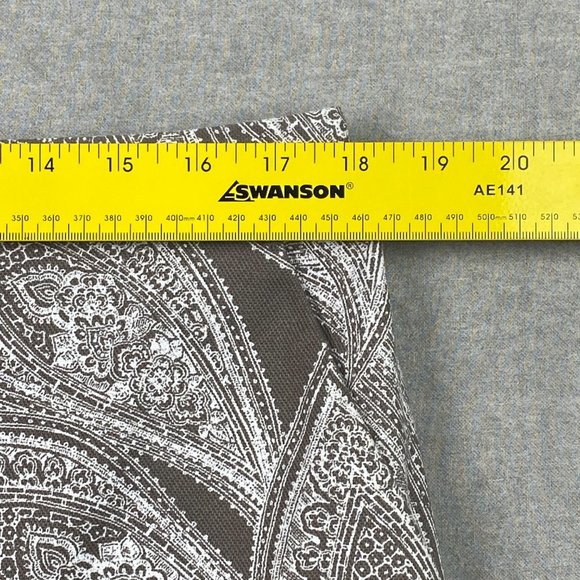 Banana Republic‎ Skirt Womens 14 Brown Pencil Lined Paisley Pockets Stretch - Picture 10 of 15